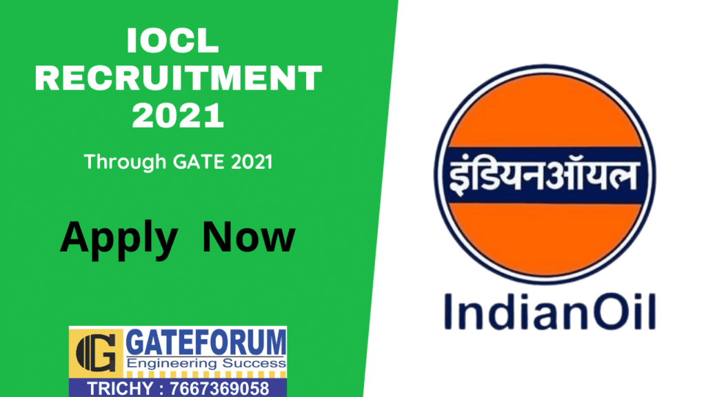 IOCL Recruitment through GATE 2021