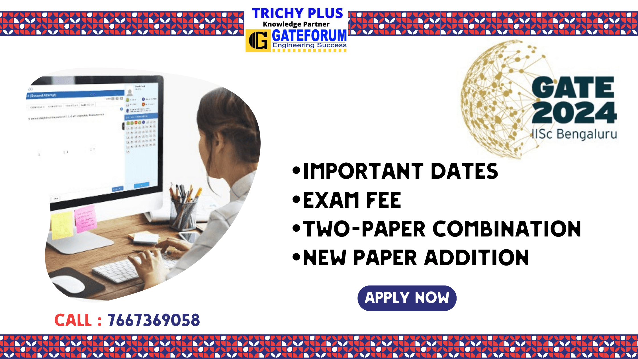 GATE 2024: Exam Dates, Eligibility, Pattern, Syllabus, and Fee details