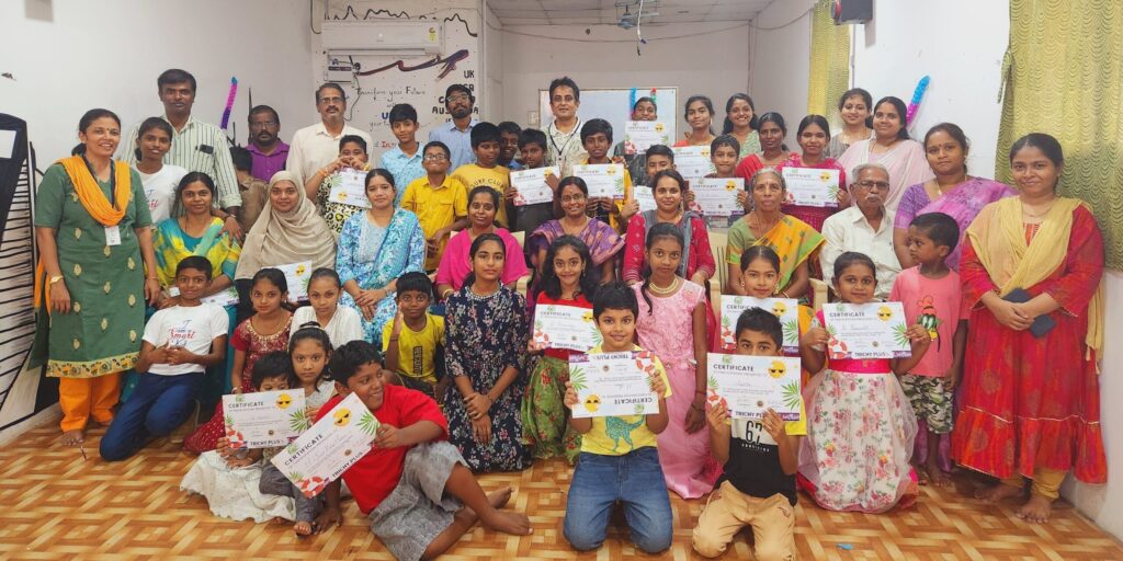Summer camp certificate distribution