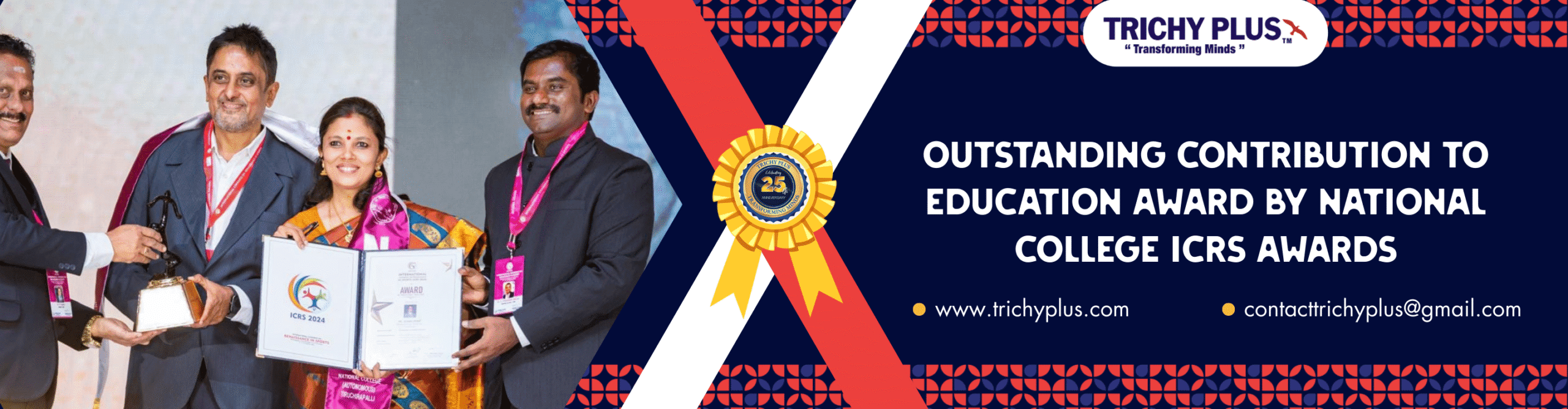 Outstanding Contribution to Education Award by National College ICRS Awards